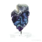 Fluorite Part Polished/Part Natural Slice from Mexico, mounted on a bespoke stand | Venusrox
