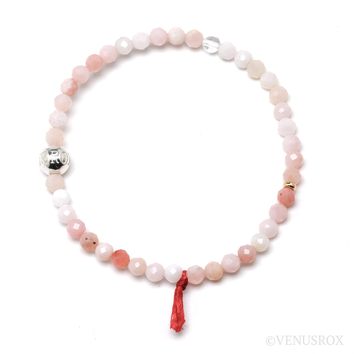Pink Opal Bead Bracelet from Peru | Venusrox