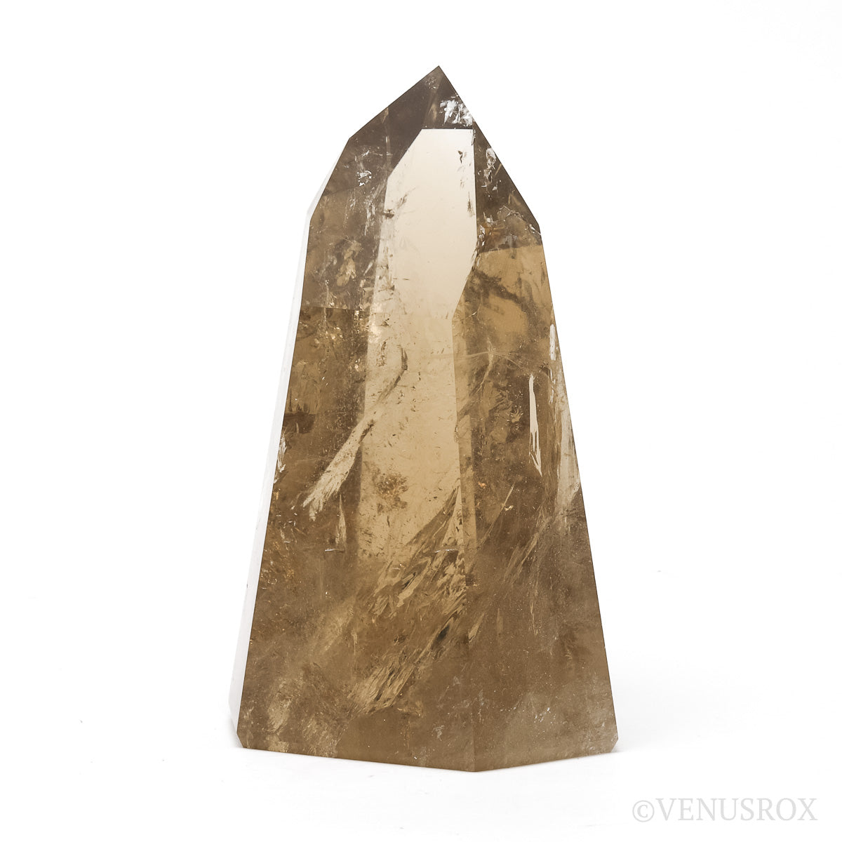Naturally coloured Citrine Polished Point from Morro Redondo Mine, Coronel Murta, Minas Gerais, Brazil | Venusrox