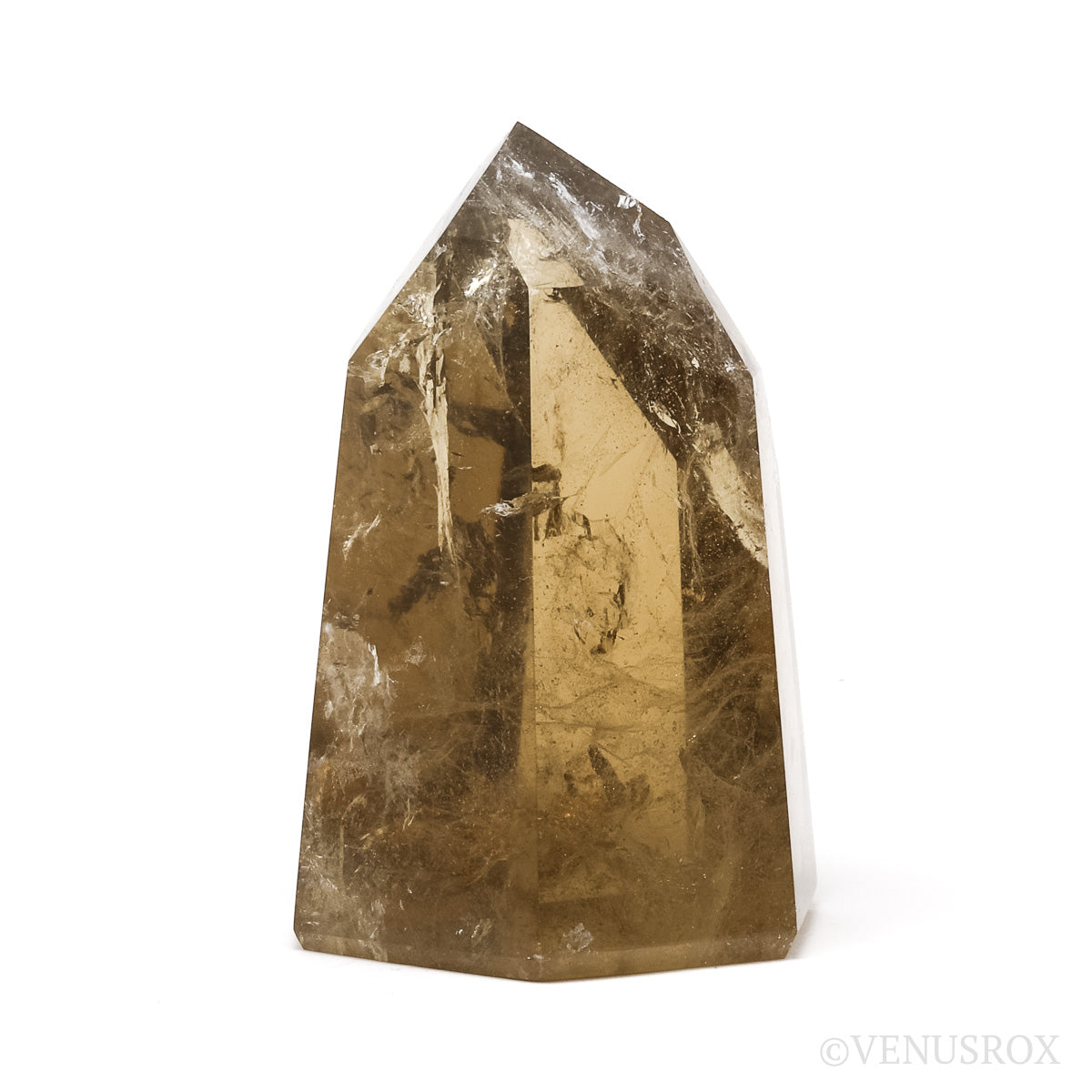 Naturally coloured Citrine Polished Point from Morro Redondo Mine, Coronel Murta, Minas Gerais, Brazil | Venusrox