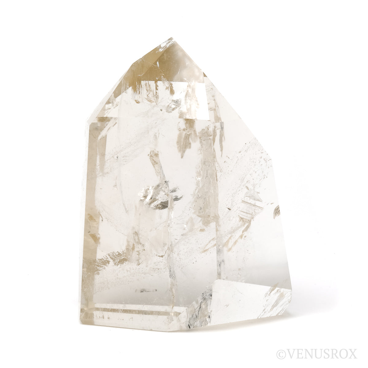 Naturally coloured Citrine Polished Point from Morro Redondo Mine, Coronel Murta, Minas Gerais, Brazil | Venusrox