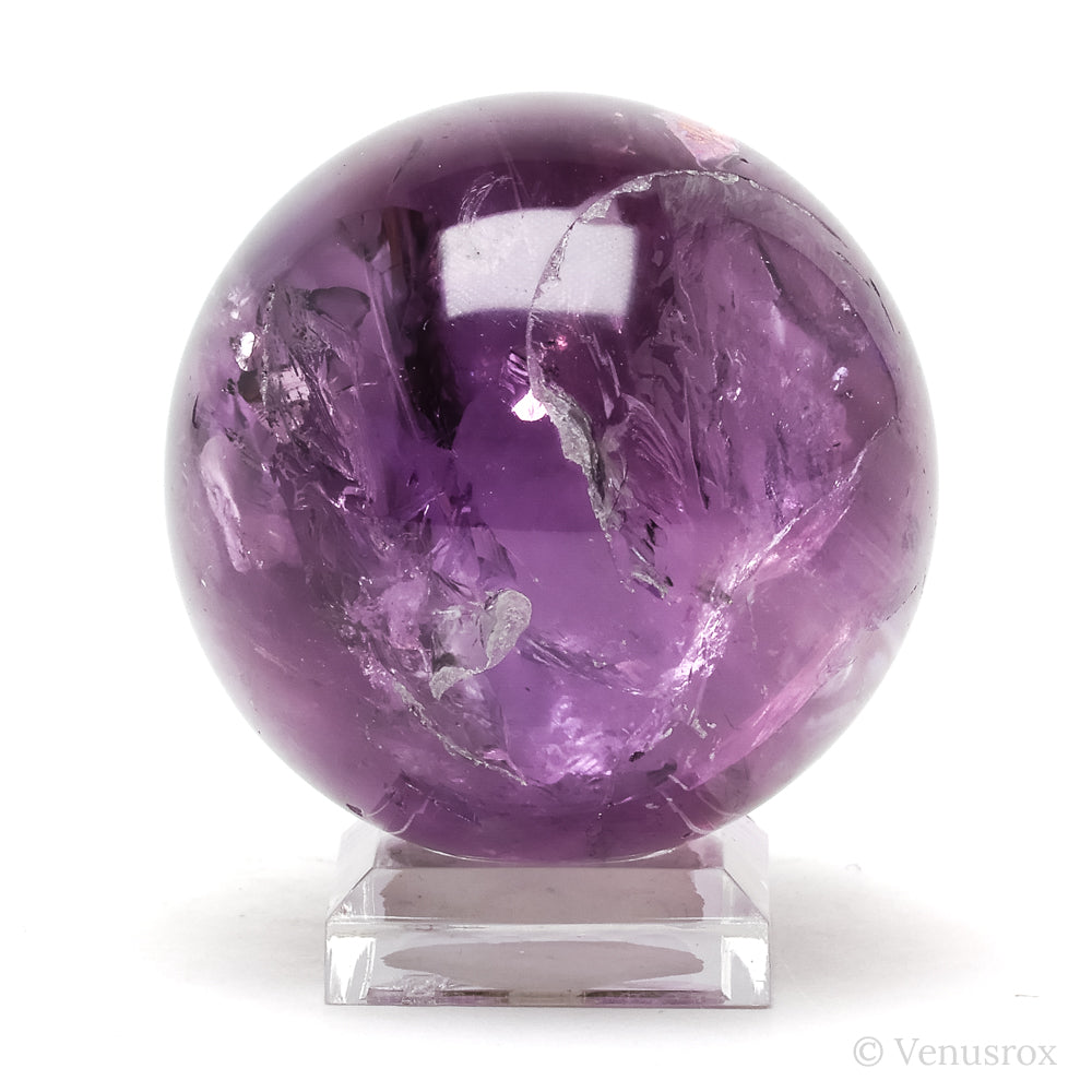Amethyst Phantom Polished Sphere from Brazil | Venusrox