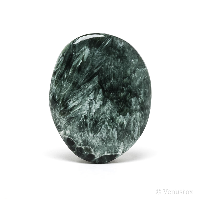 Seraphinite Polished Crystal from the Korshunovskoye Iron Scary Deposit, Irkutskaya Oblast, Siberia, Russia | Venusrox