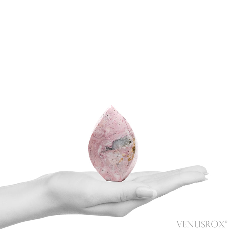 Rhodonite with Quartz Polished Flame from Peru | Venusrox