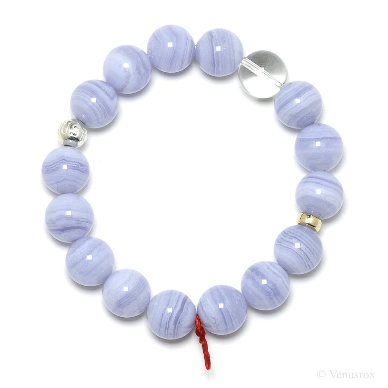 Blue Lace Agate Bracelet from Malawi | Venusrox
