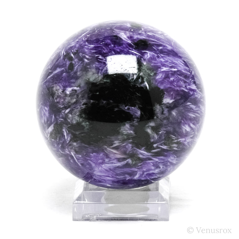 Charoite with Aegirine Polished Sphere from Sakha Republic, Siberia, Russia | Venusrox