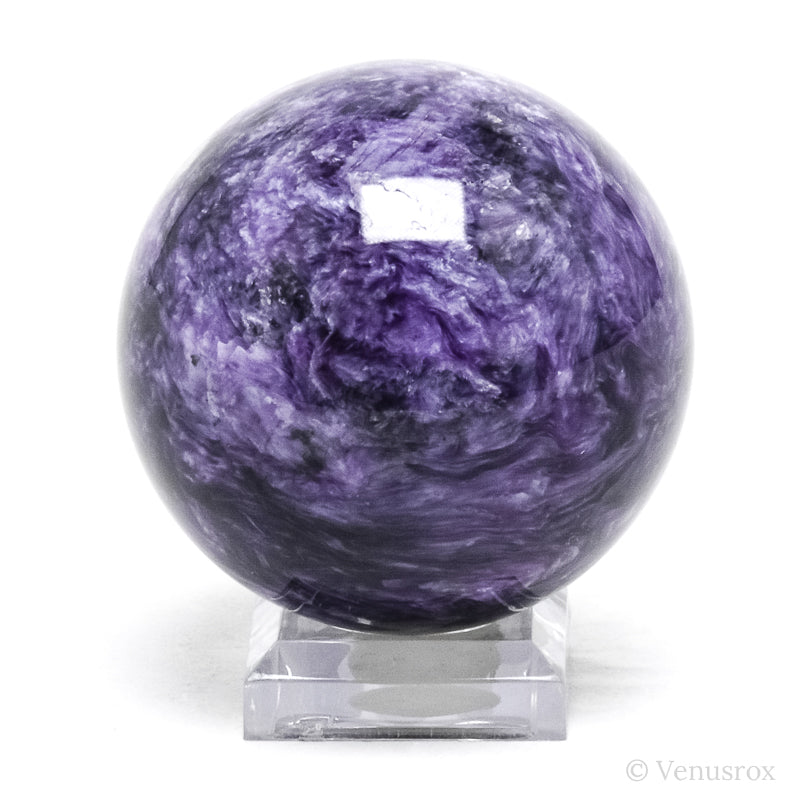 Charoite with Aegirine Polished Sphere from Sakha Republic, Siberia, Russia | Venusrox