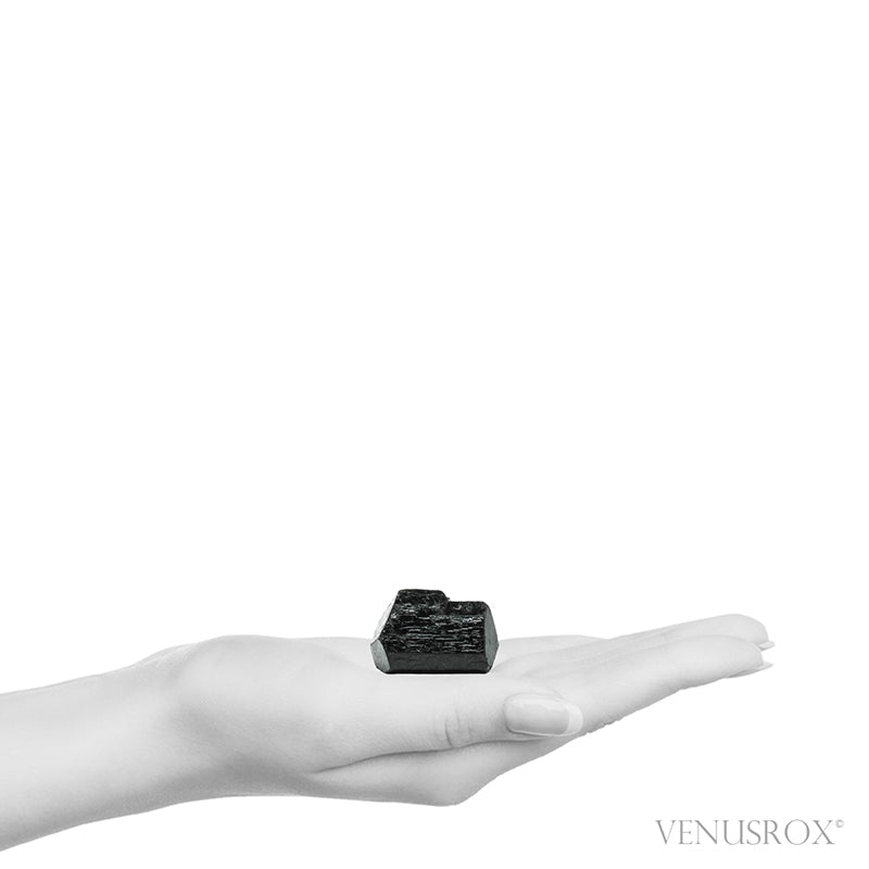 Black Tourmaline Double Terminated Natural Crystal from India | Venusrox