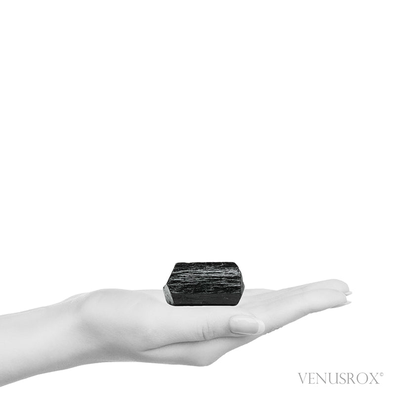 Black Tourmaline Double Terminated Natural Crystal from India | Venusrox