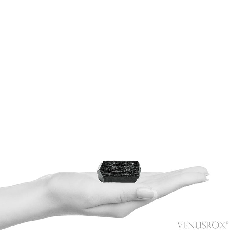 Black Tourmaline Double Terminated Natural Crystal from India | Venusrox