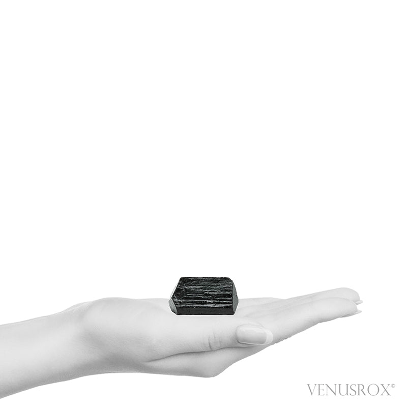 Black Tourmaline Double Terminated Natural Crystal from India | Venusrox