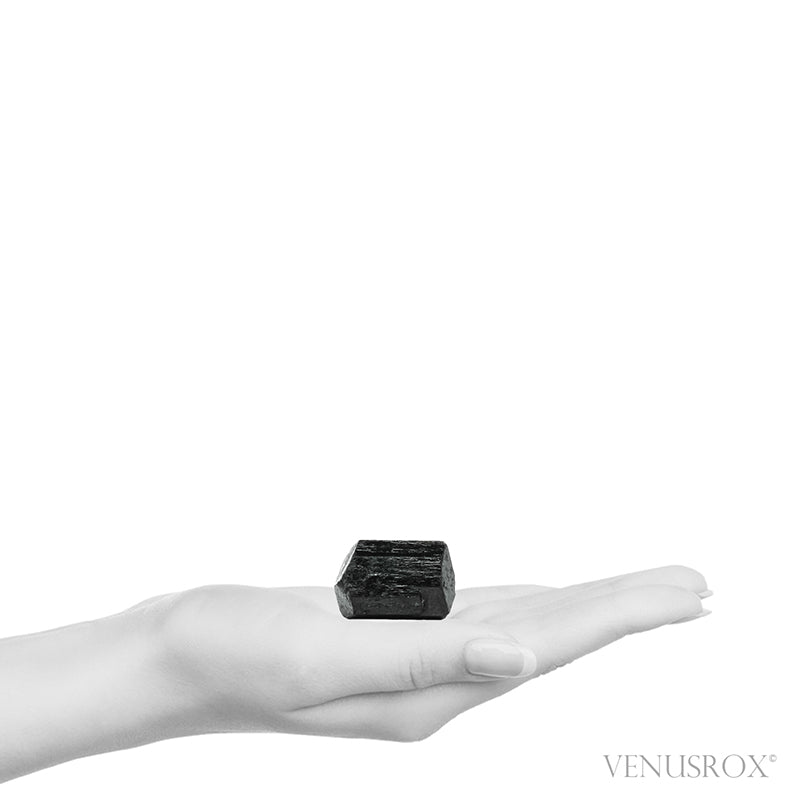 Black Tourmaline Double Terminated Natural Crystal from India | Venusrox