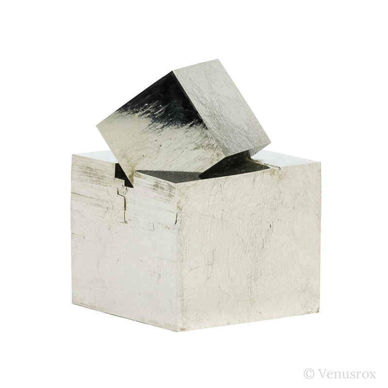 Natural Pyrite Cube Cluster from Navajun, La Rioja, Spain | Venusrox