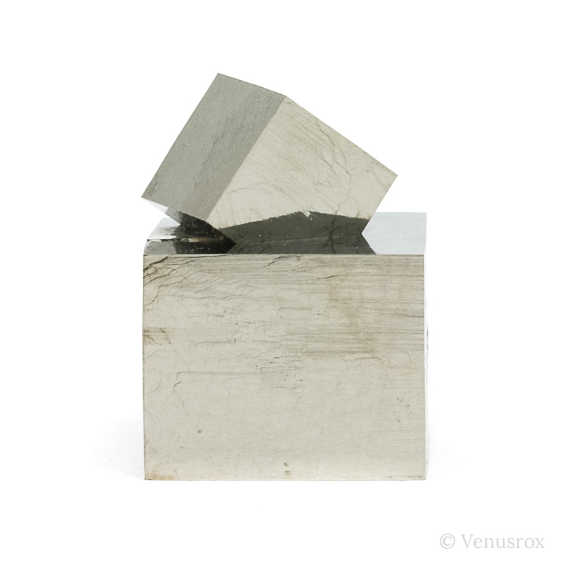 Natural Pyrite Cube Cluster from Navajun, La Rioja, Spain | Venusrox