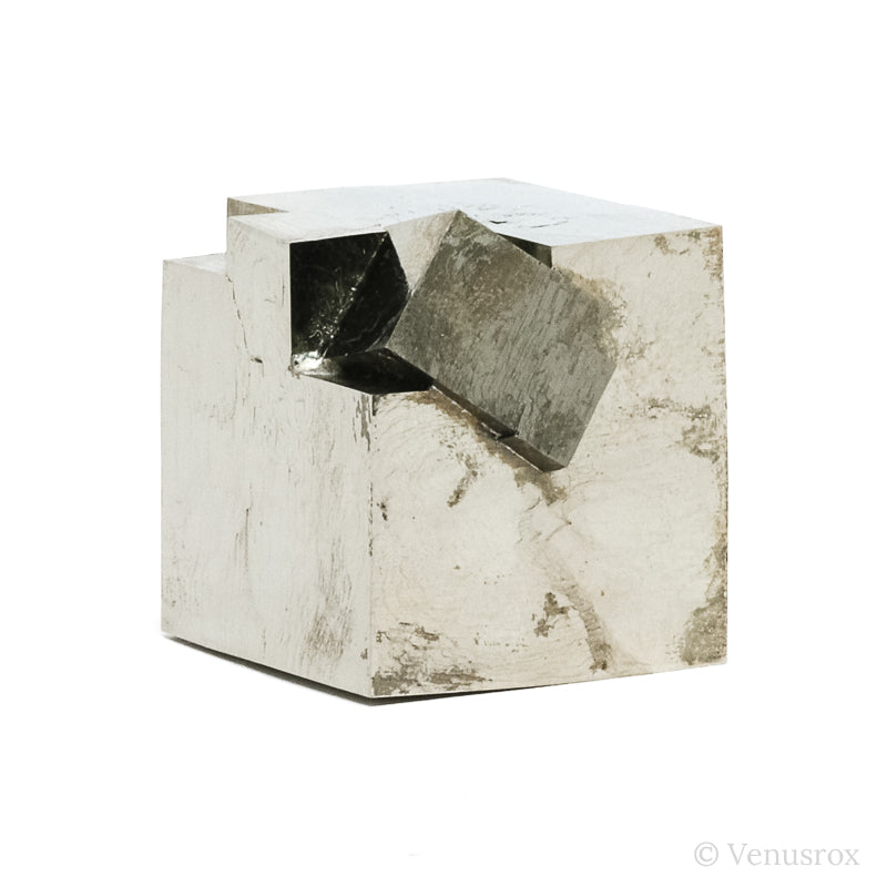 Natural Pyrite Cube Cluster from Navajun, La Rioja, Spain | Venusrox