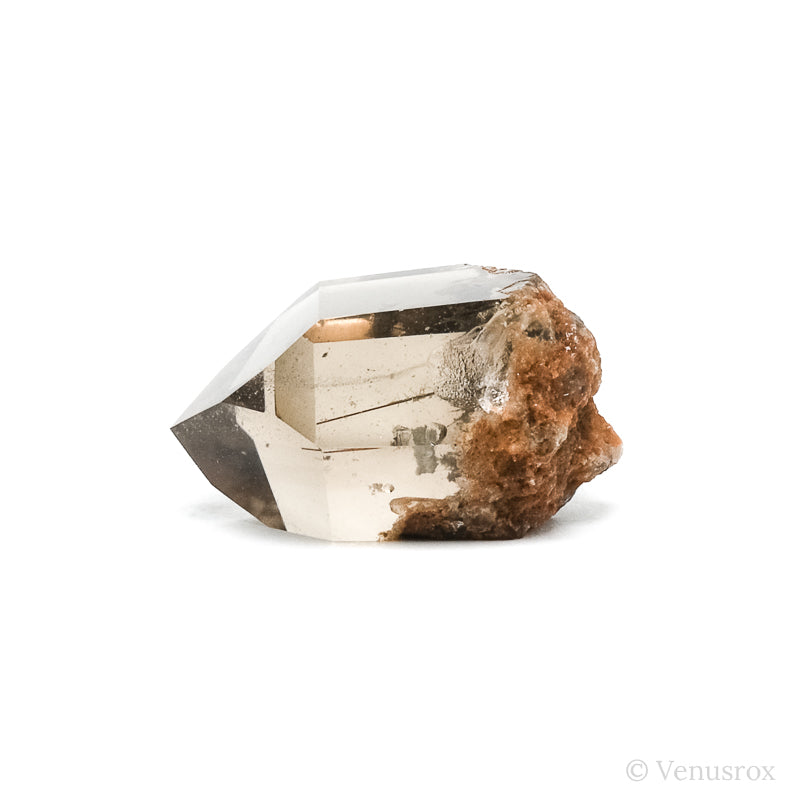 Silver Rutilated/Lodalite/Smoky Quartz Part Polished/Part Natural Point from Brazil | Venusrox