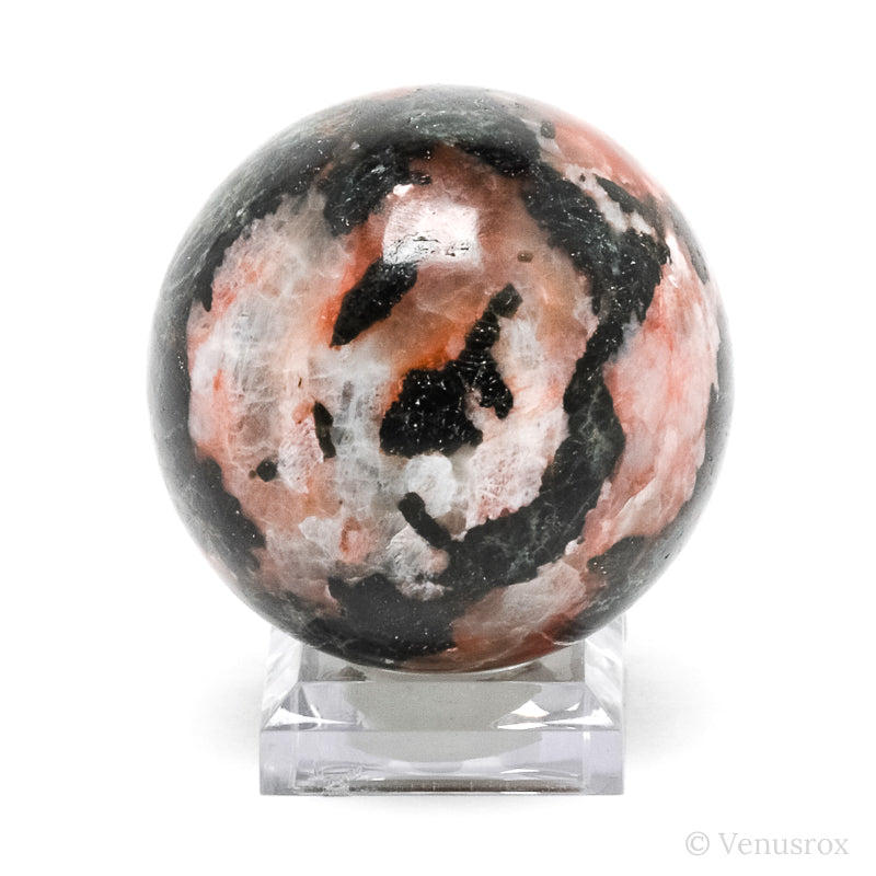 Green Apatite with Feldspar Sphere from Madagascar | Venusrox