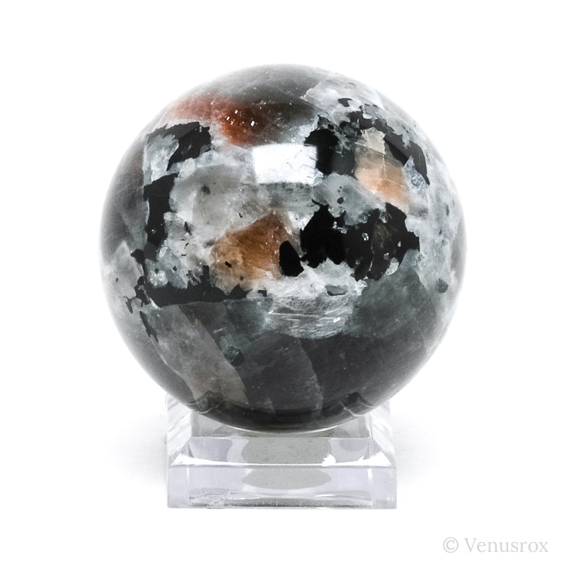 Grey Moonstone & Sunstone Polished Sphere from Russia | Venusrox