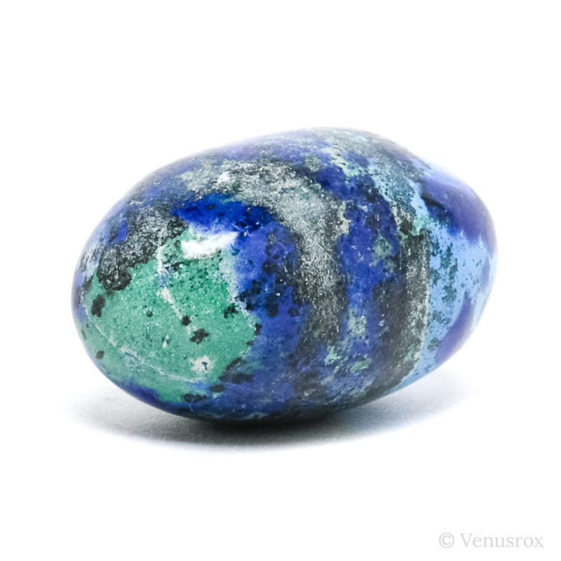 Azurite & Malachite with Matrix Polished Crystal from the Altai Mountains, Siberia, Russia | Venusrox