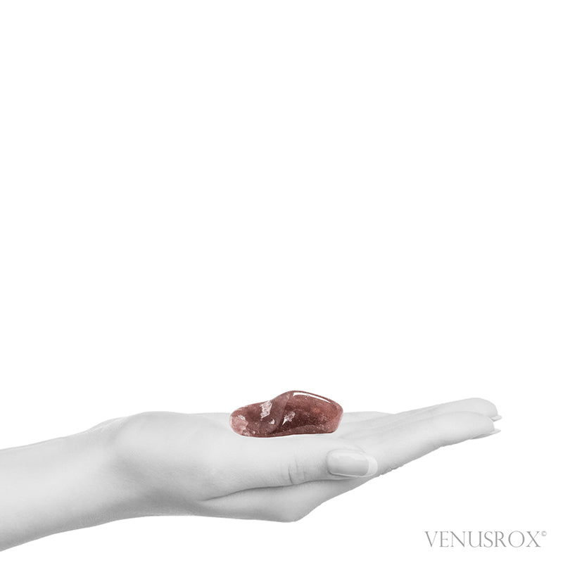 Strawberry Quartz Polished Crystal from Tanzania | Venusrox