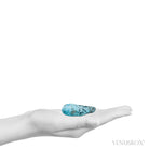 Chrysocolla in Quartz Polished Crystal from the Democratic Republic of the Congo | Venusrox