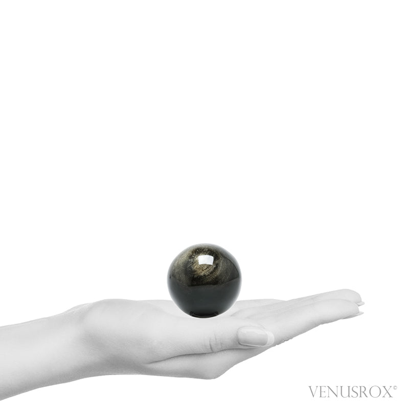 Gold Sheen Obsidian Polished Sphere from Mexico | Venusrox
