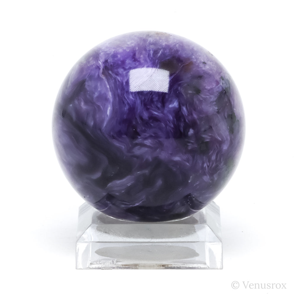 Charoite with Aegirine Polished Sphere from Sakha Republic, Siberia, Russia | Venusrox