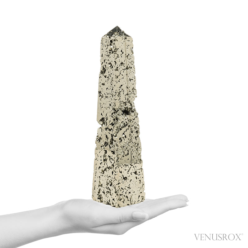 Pyrite Polished/Natural Geode Point from Peru | Venusrox