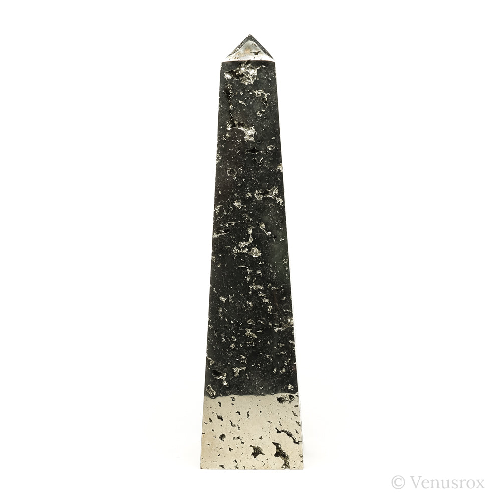 Pyrite Polished/Natural Geode Point from Peru | Venusrox