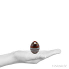 Red Jasper with Hematite & Tigers Eye Polished Egg from India | Venusrox