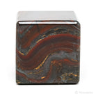 Red Jasper with Hematite & Tigers Eye Polished Cube from India | Venusrox