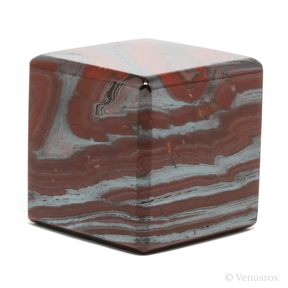 Red Jasper with Hematite Polished Cube from India | Venusrox