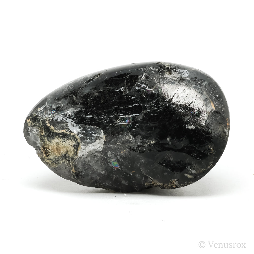 Black Rutilated Quartz Polished Crystal from Brazil | Venusrox