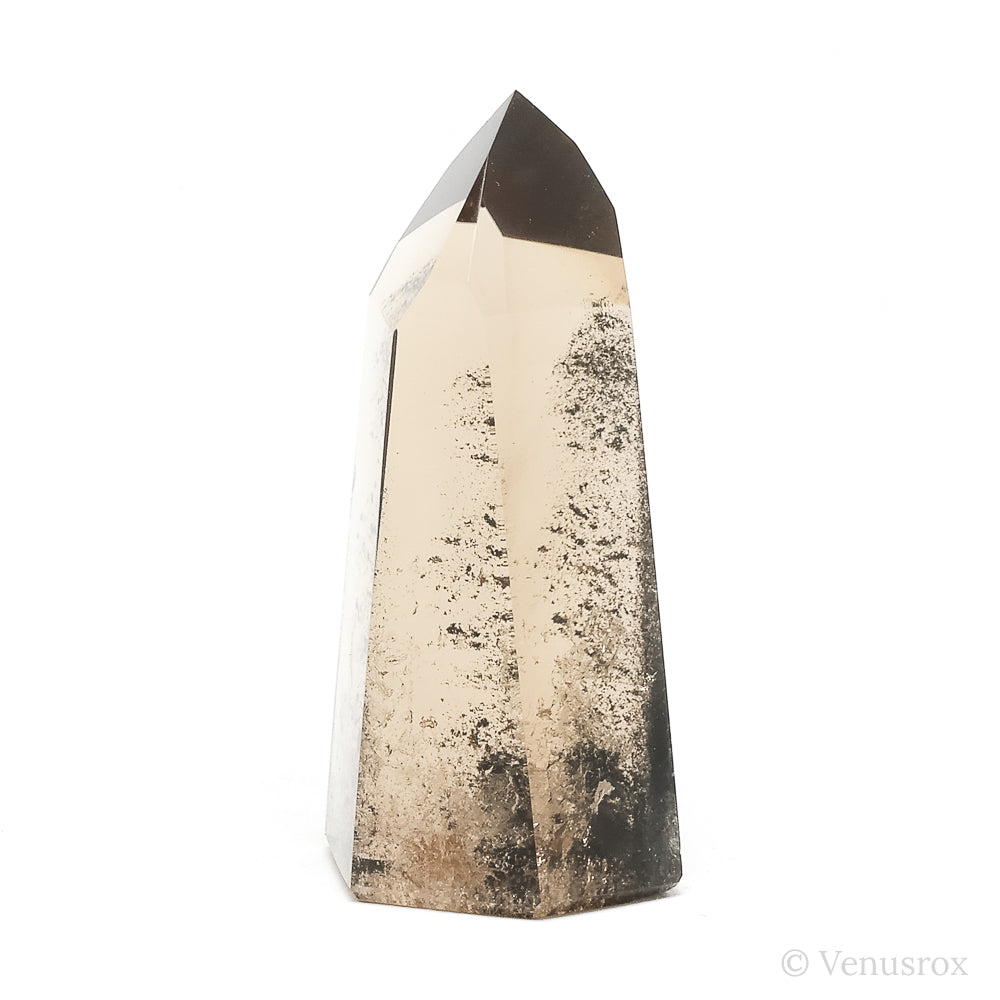 Smoky Phantom Lemurian Quartz Polished Point from Brazil | Venusrox