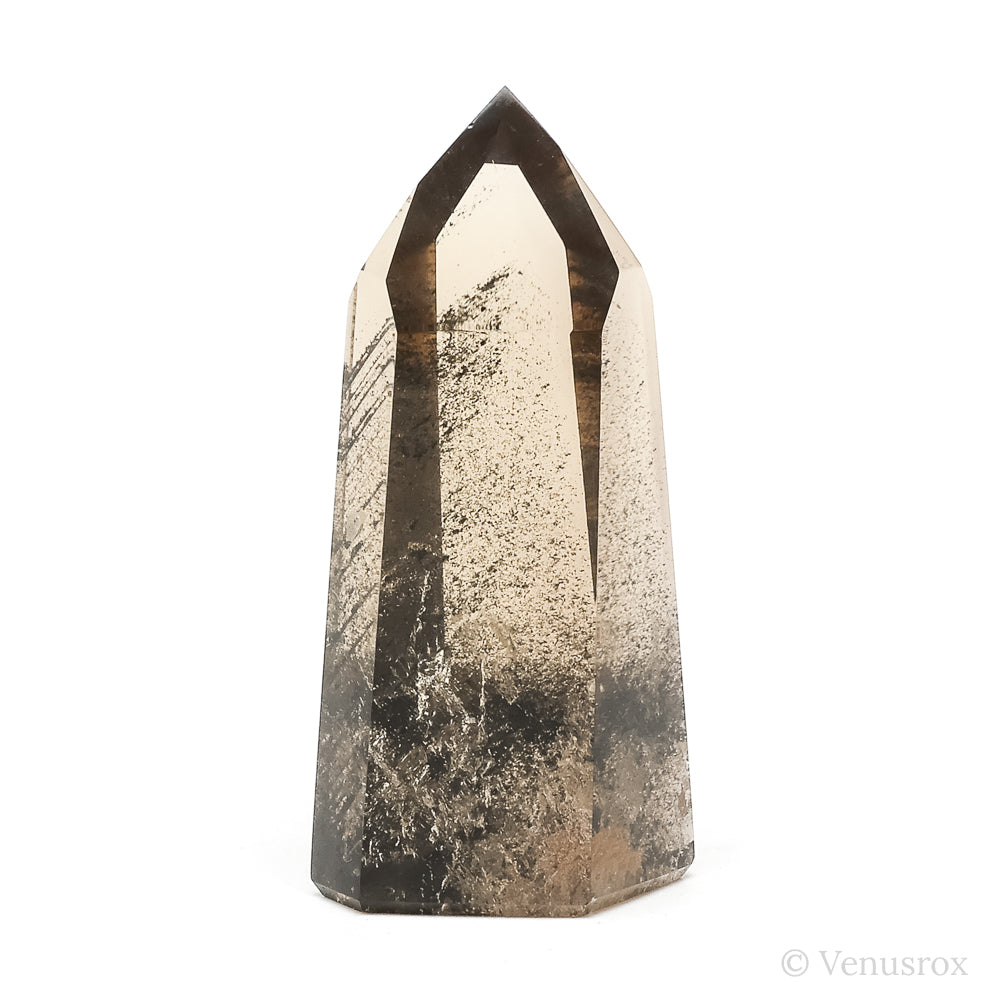 Smoky Phantom Lemurian Quartz Polished Point from Brazil | Venusrox