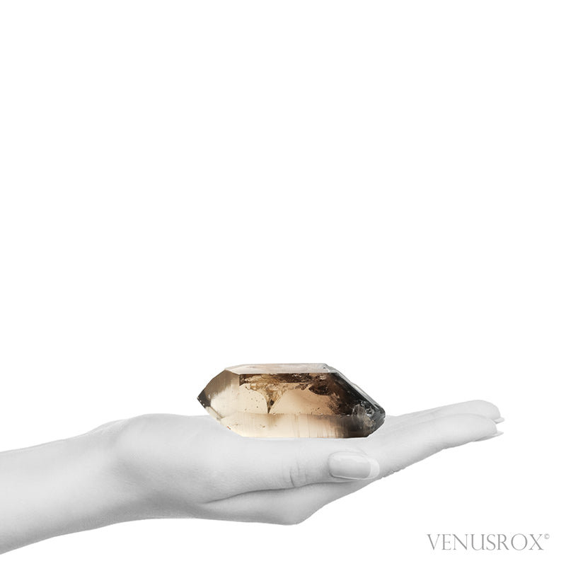 Smoky Phantom Lemurian Polished/Natural Double Terminated Point from Brazil | Venusrox