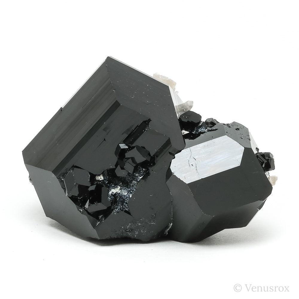 Black Tourmaline with Smoky Quartz Natural Cluster from Rondekop, Erongo Mountains, Karibib District, Erongo Region, Namibia | Venusrox