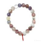 Lepidolite with Pink Tourmaline Bead Bracelet from Brazil | Venusrox