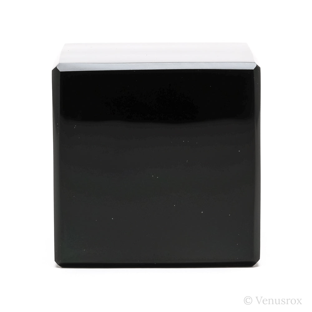 Black Obsidian Polished Cube from Mexico | Venusrox