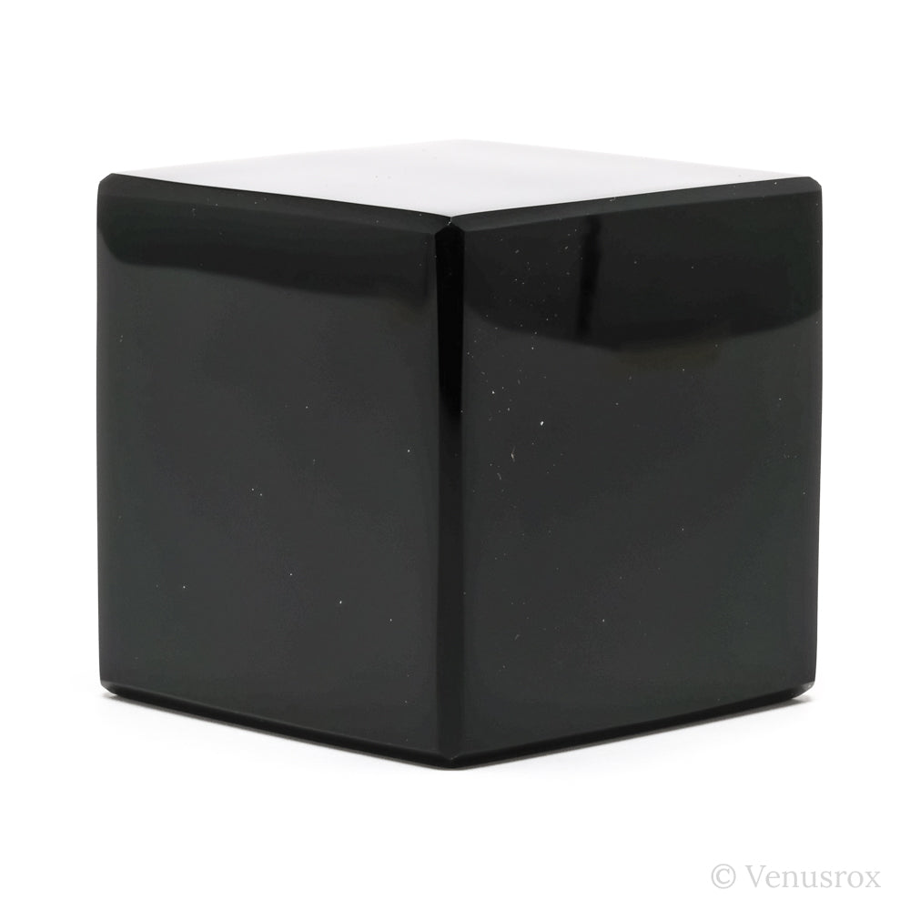 Black Obsidian Polished Cube from Mexico | Venusrox