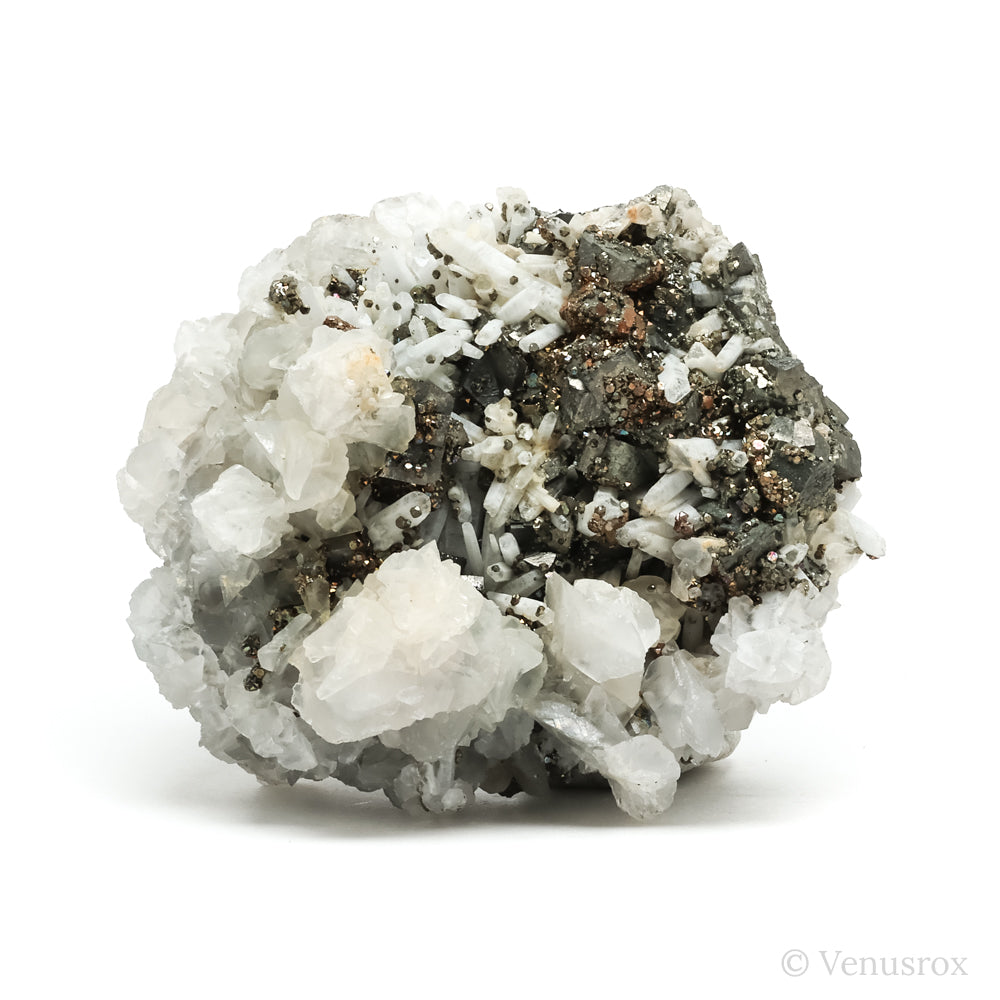 Chalcopyrite with Pyrite, Calcite & Quartz Natural Cluster from the Trepča Mining Complex, Trepča Valley, Kosovska Mitrovica, Kosovska Mitrovica District, Kosovo | Venusrox