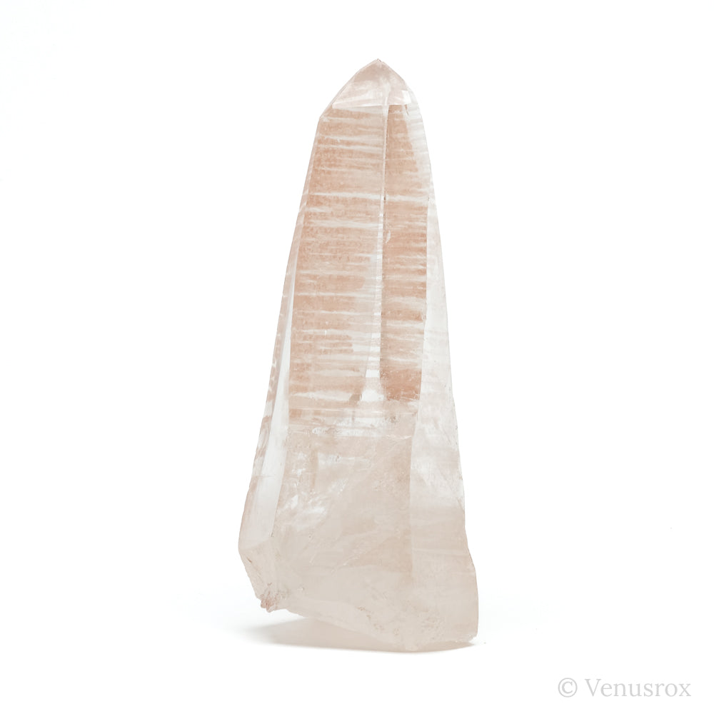 Pink Lemurian Quartz Part Polished/Part Natural Point from Diamantina, Minas Gerais, Brazil | Venusrox