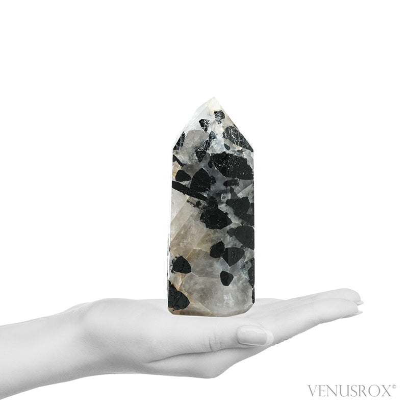 Tourmalinated Quartz Polished Point from Brazil | Venusrox