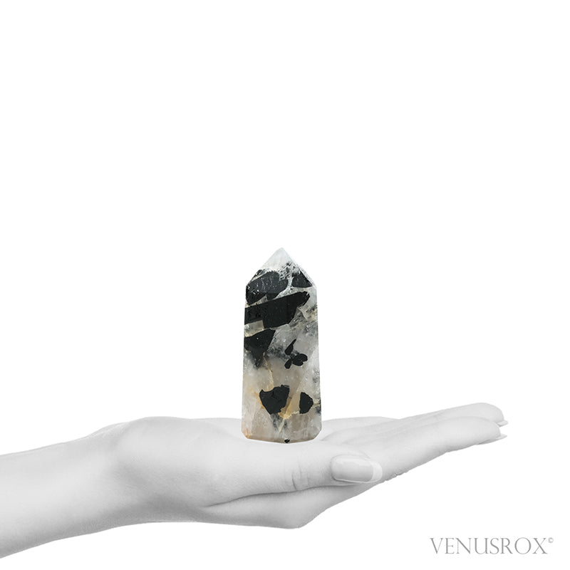 Tourmalinated Quartz Polished Point from Brazil | Venusrox