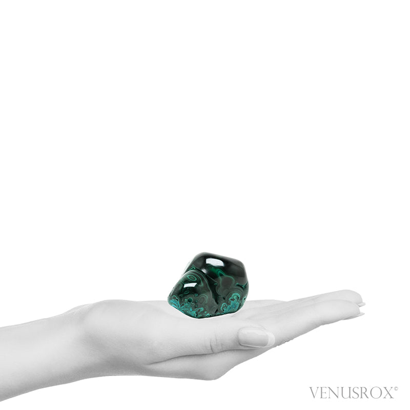 Malachite with Chrysocolla Polished Crystal from the Democratic Republic of Congo | Venusrox
