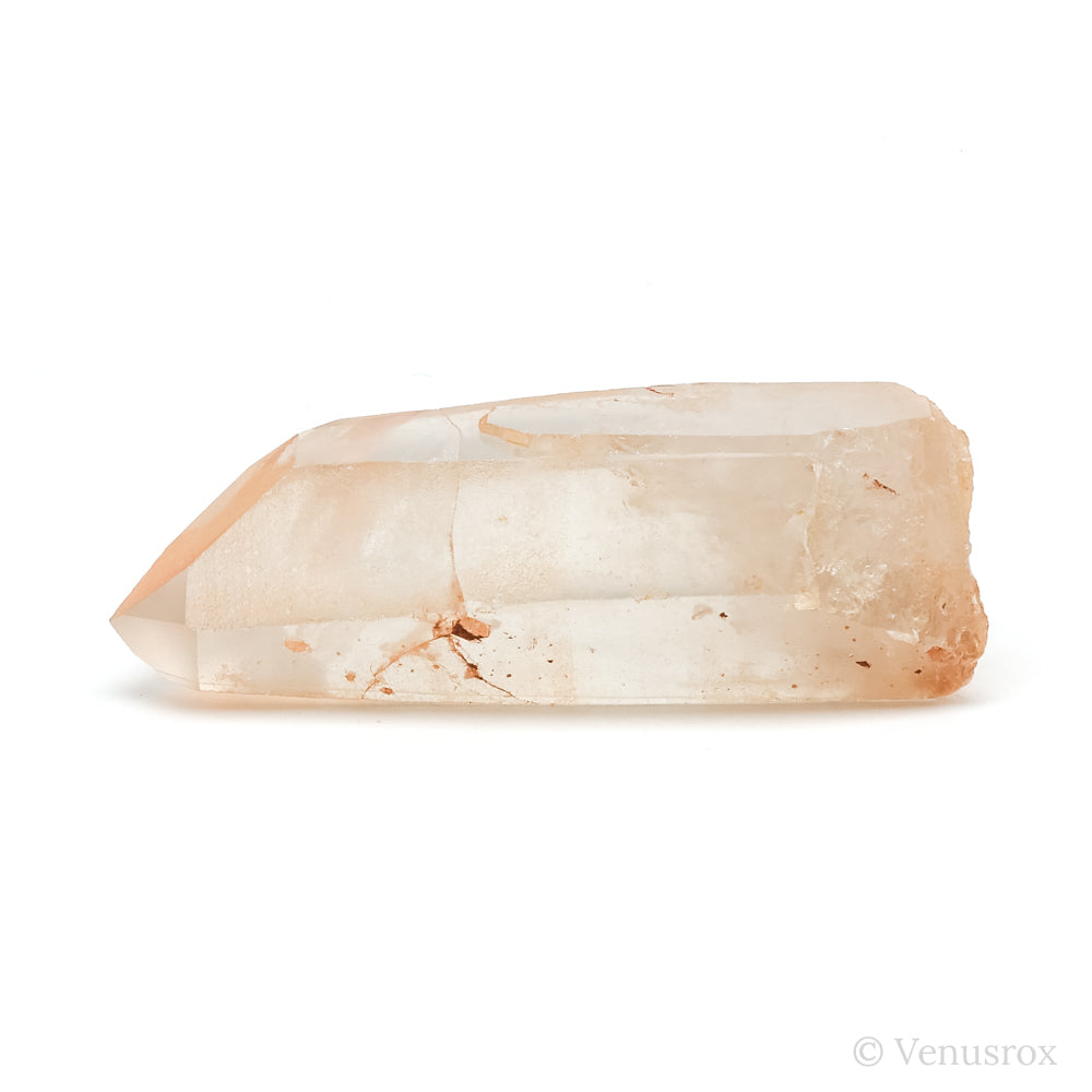Tangerine Lemurian Quartz Part Polished/Part Natural Point from Brazil | Venusro