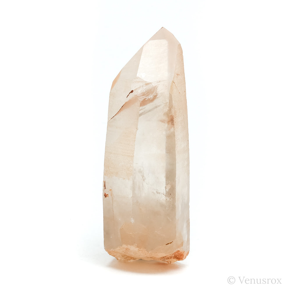 Tangerine Lemurian Quartz Part Polished/Part Natural Point from Brazil | Venusrox
