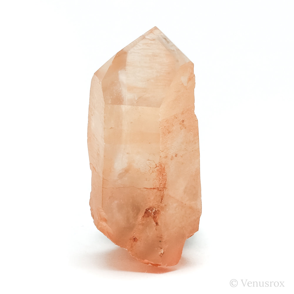 Tangerine Lemurian Quartz Part Polished/Part Natural Point from Brazil | Venusrox