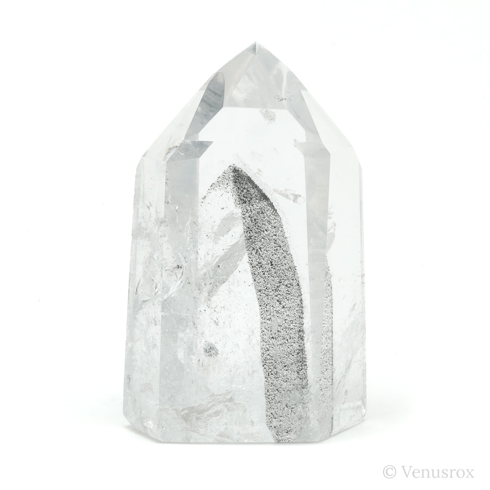 Black Phantom Quartz Polished Point from Brazil | Venusrox