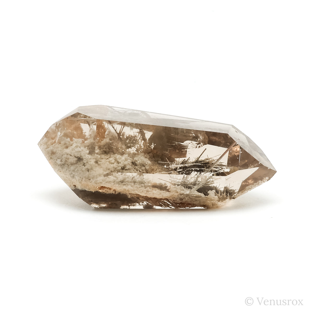 Smoky Rutilated Lodalite Quartz Polished/Natural Double Terminated Point | Venusrox